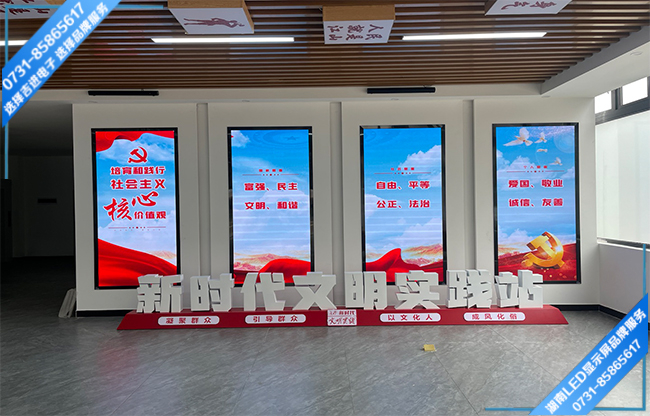 長沙岳麓區(qū)某房產接待大廳LED顯示屏